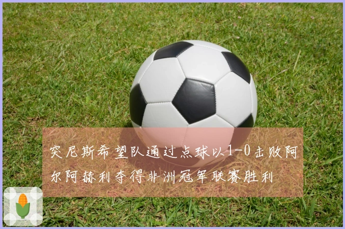 突尼斯希望队通过点球以1-0击败阿尔阿赫利夺得非洲冠军联赛胜利